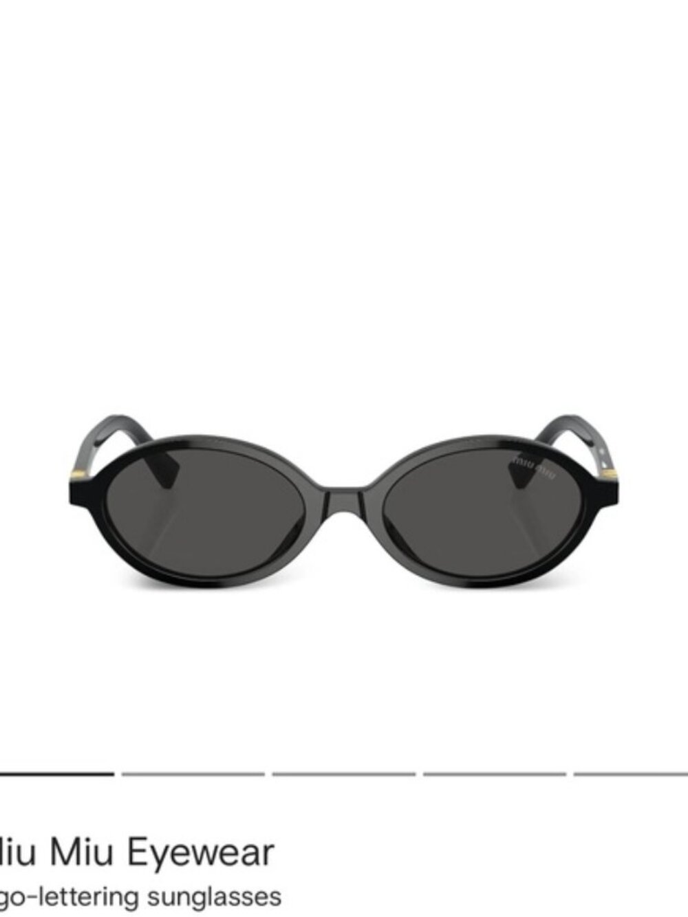 Miu Miu Black Sunglasses with Pink Velvet Case - Picture 10 of 10